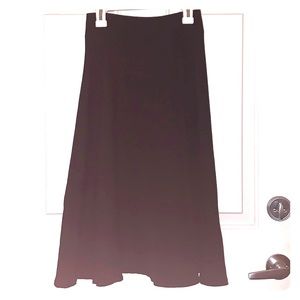 Black Midi Circle Skirt